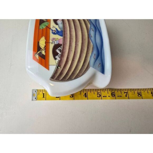 Noah's Ark Piggy Bank Porcelain Vintage - Picture 5 of 9
